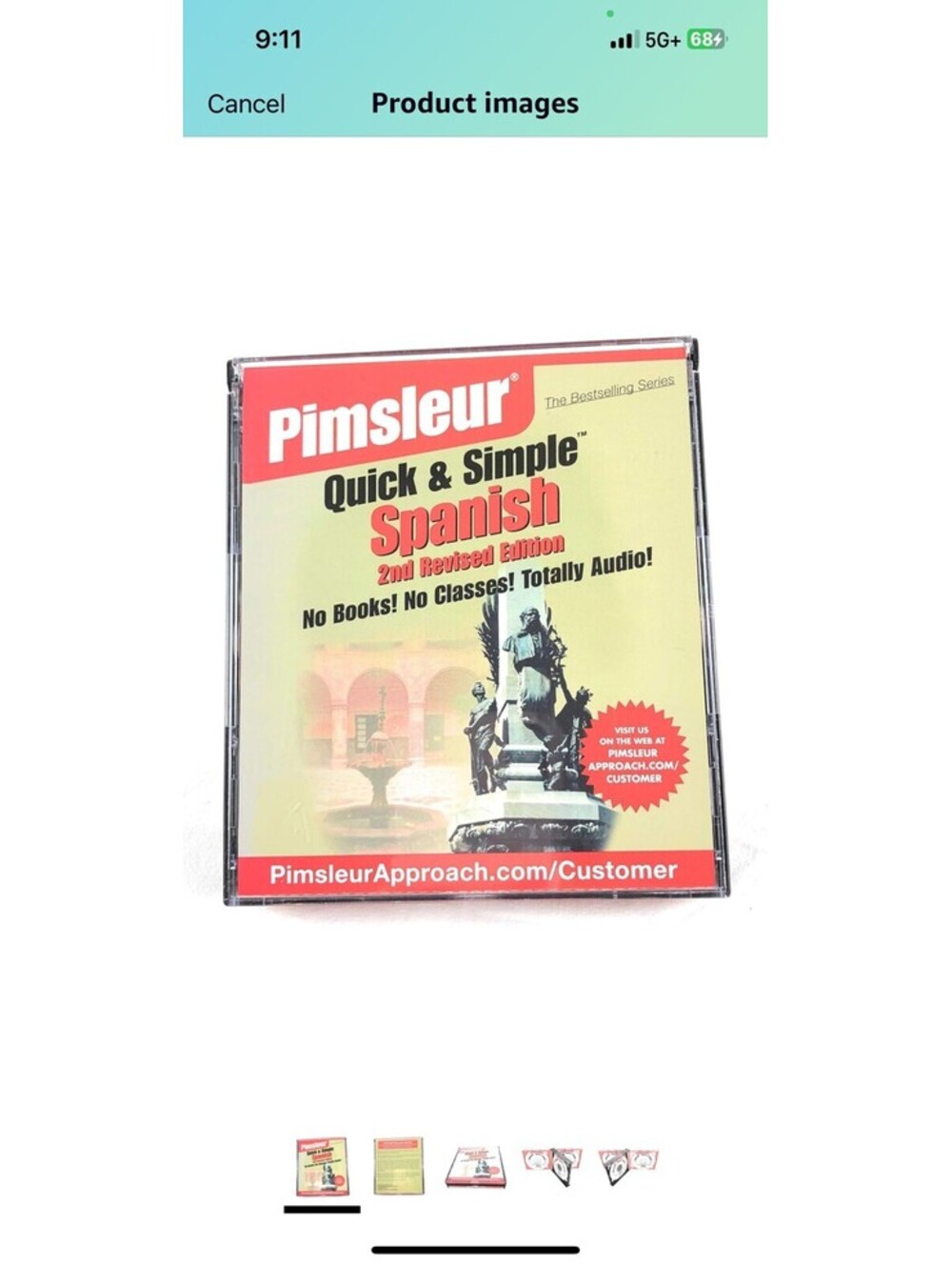 Pimsleur Quick Simple Spanish 2nd Revised Edition 8, 30-Minute Lessons 4 CDs